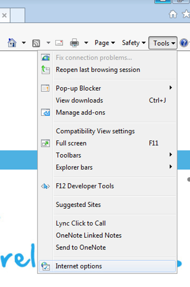 Internet Explorer Setup Options